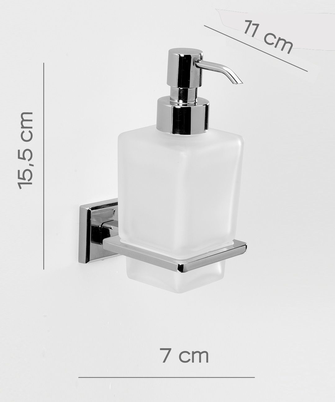 Дозатор для жидкого мыла настенный colorado хром gedy
