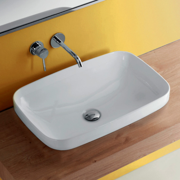 Kerasan tribeca раковина 60х38 см, без отв., цвет: белый