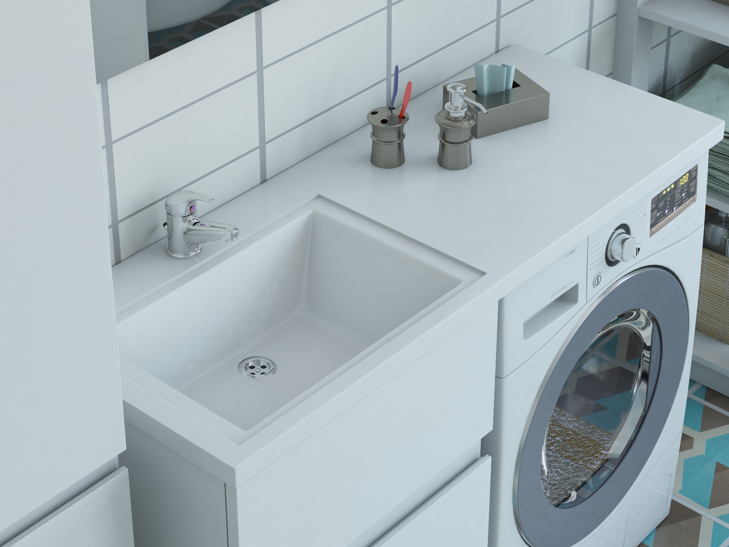 Раковина "даллас" левая 1200х480