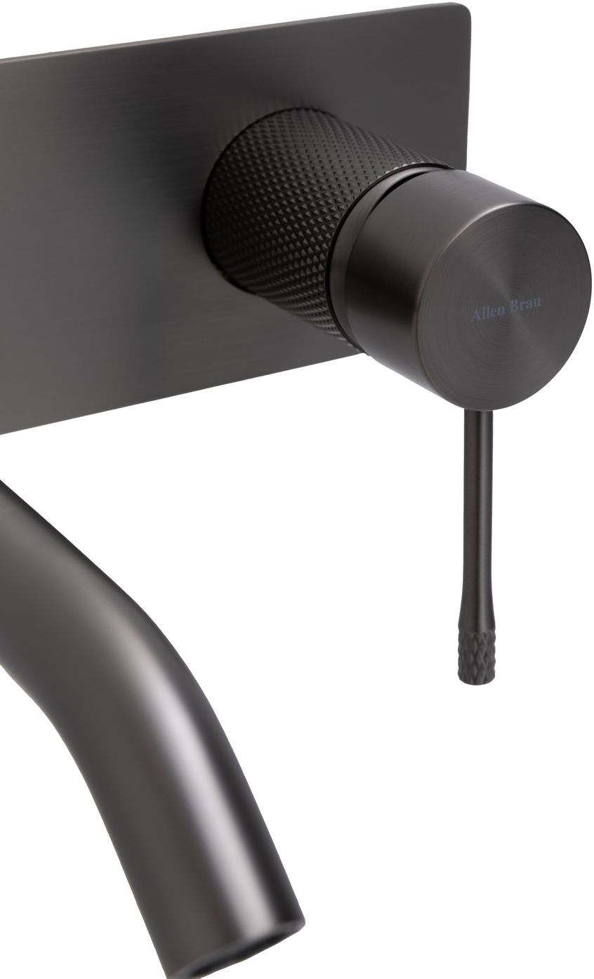 Смеситель для раковины Allen Brau Priority 4.0 5.31D03-MG (с внутренней частью) графит браш