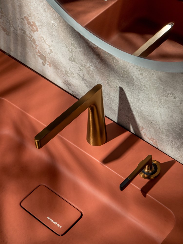 Смеситель Boheme Duo для раковины, 2х-позиционный COPPER BRUSHED