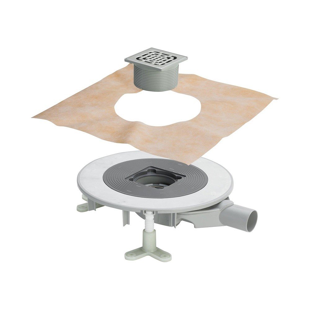 Viega Advantix Top 4914.20 арт. 669249 Душевой трап с декоративной панелью 100*100 мм (хром)