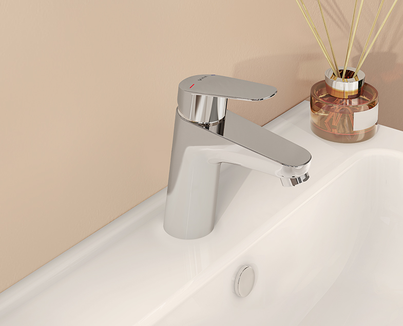 Flow round смеситель для раковины, стандартный, хром