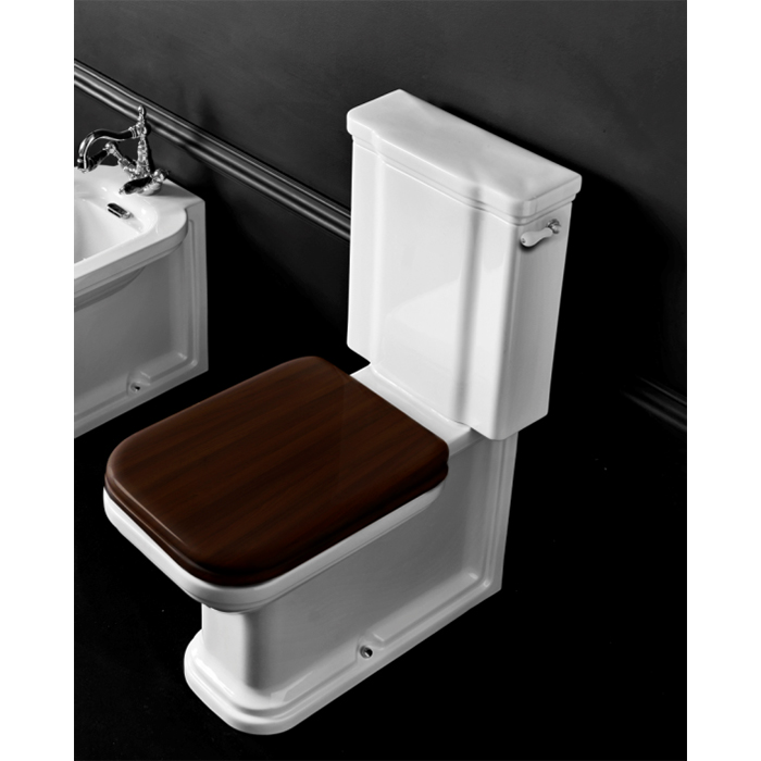 Kerasan waldorf бачок для унитаза моноблок, с боковым отверстием для ручки механизма, (без механизма слива), цвет белый