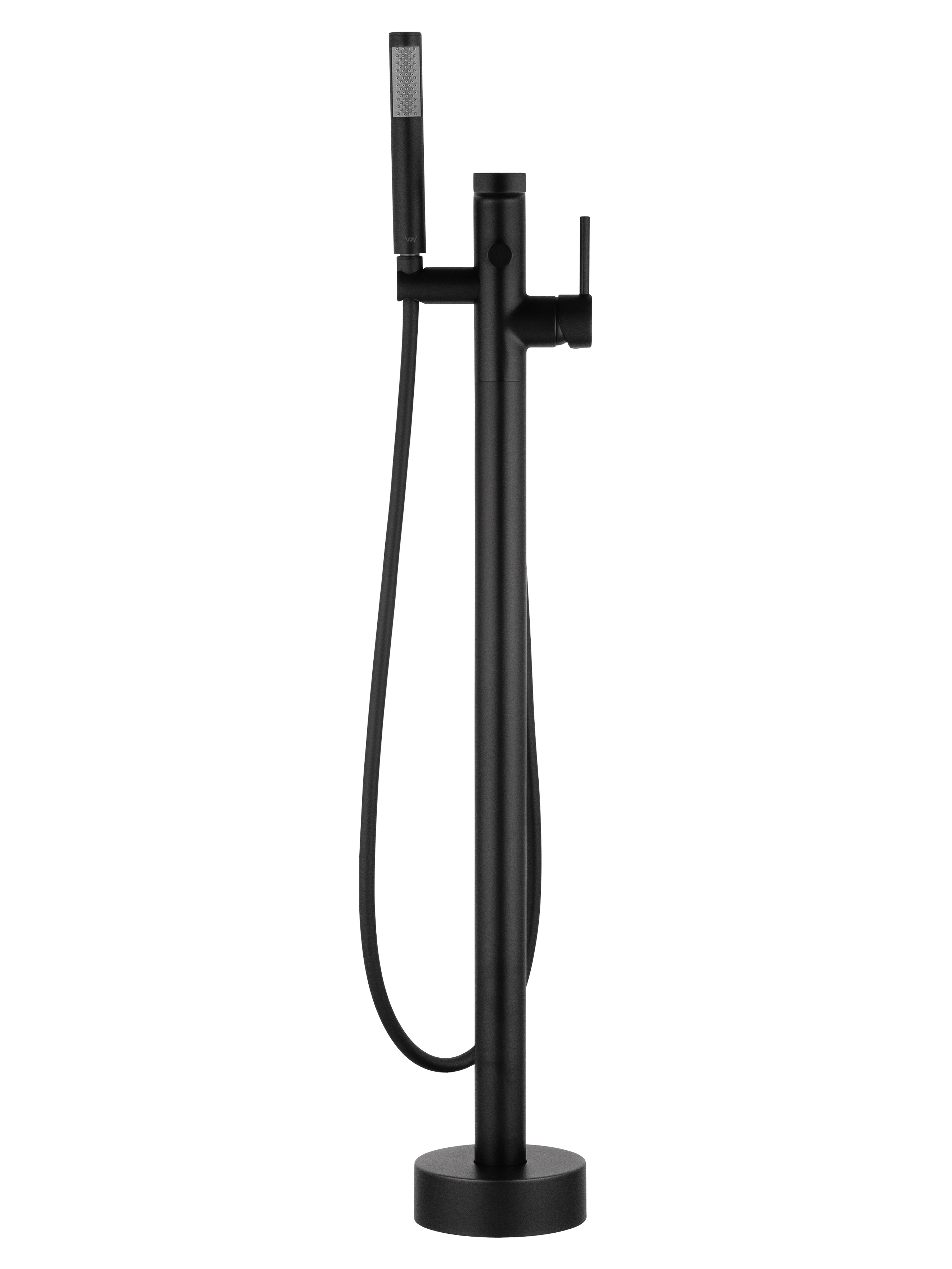 Смеситель для ванны напольного монтажа wonzon & woghand stick, черный матовый (ww-88649901-mb)