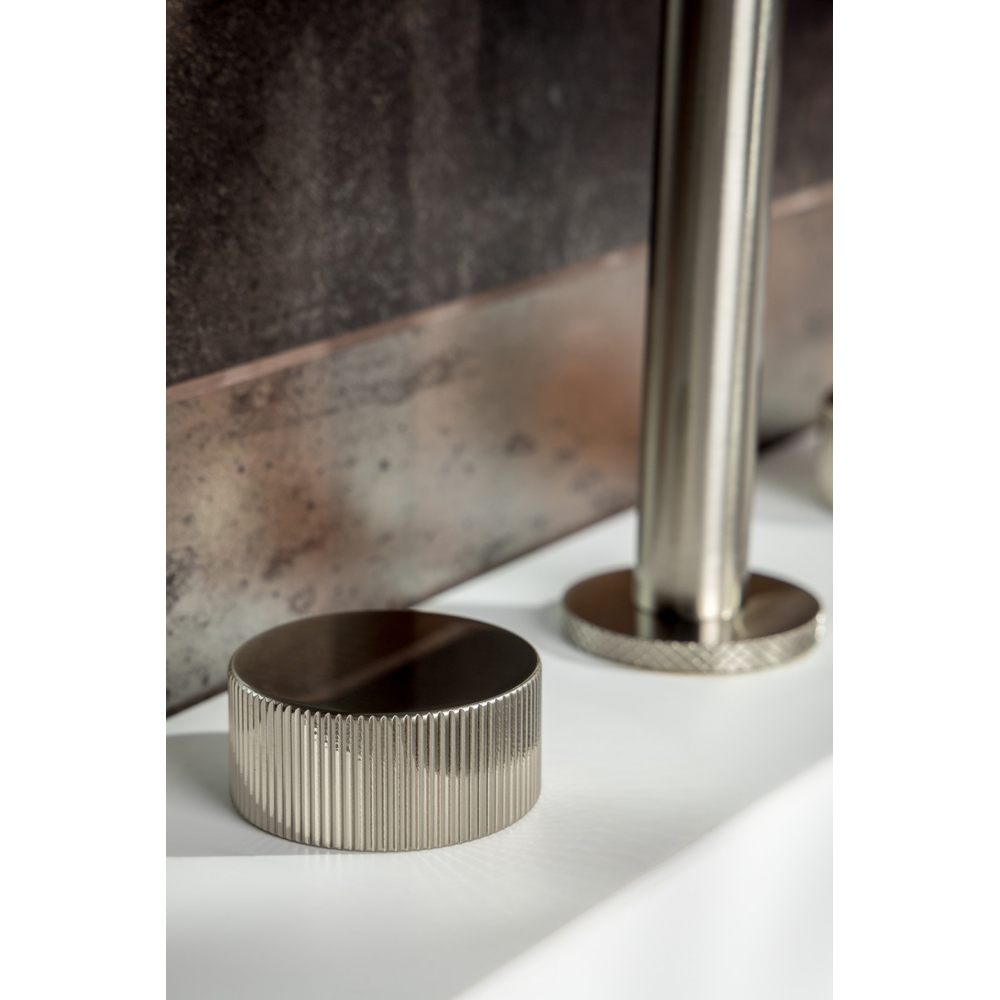 Смеситель на столешницу STICK LINEA на 3 отв. Nickel Brush