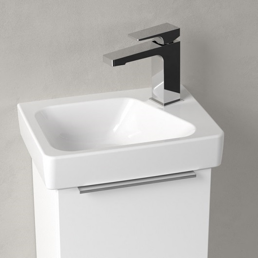 Architectura Раковина компактная, 355 x 260 x 135 mm, Альпийский белый, без перелива  отверстие для смесителя справа