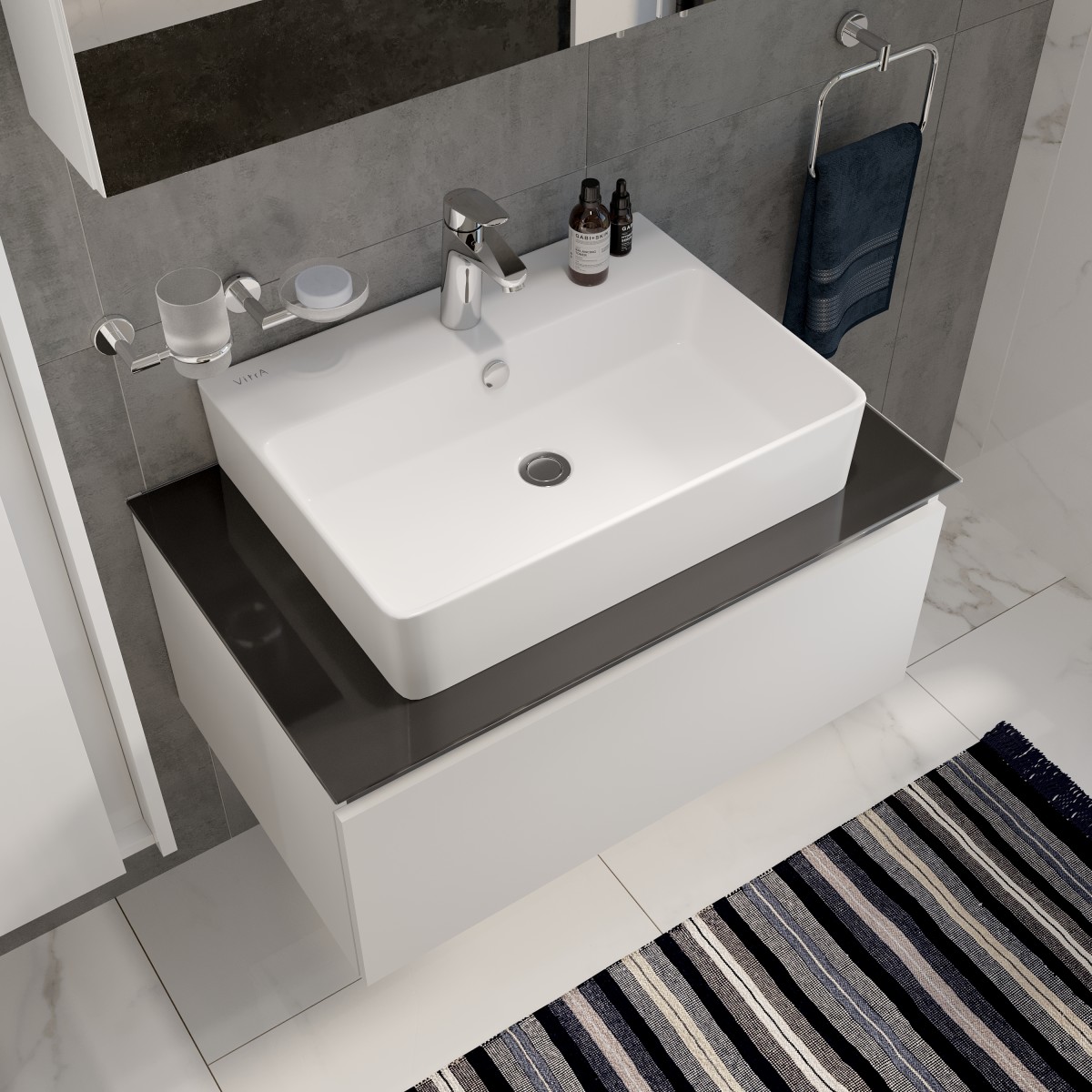 Смеситель для раковины VitrA Flow Round A42925EXP однорычажный хром латунь