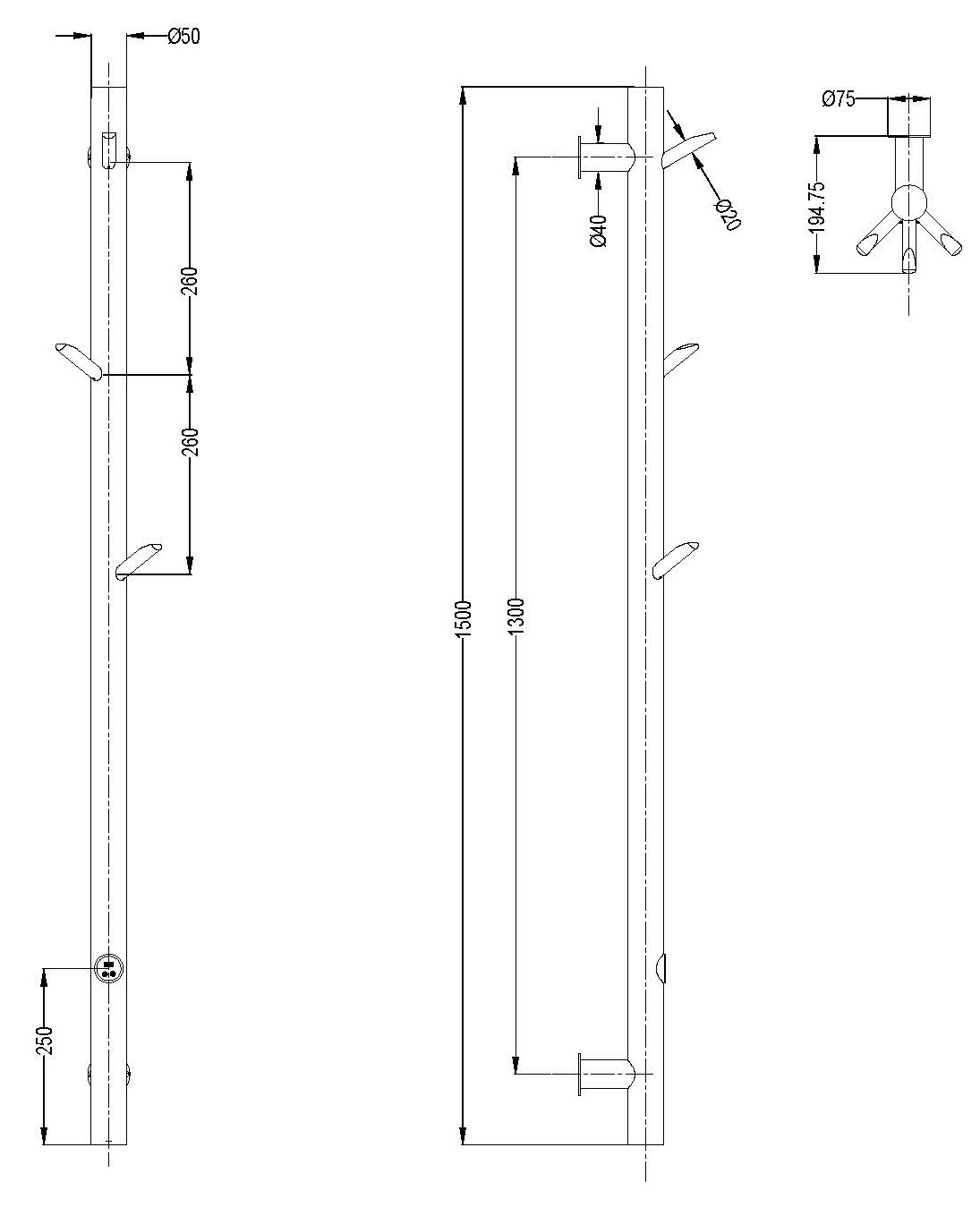 Полотенцесушитель электрический oak nikel brush новый 50мм 190 x 1580 x 240 мм. 724-50-nb oak boheme