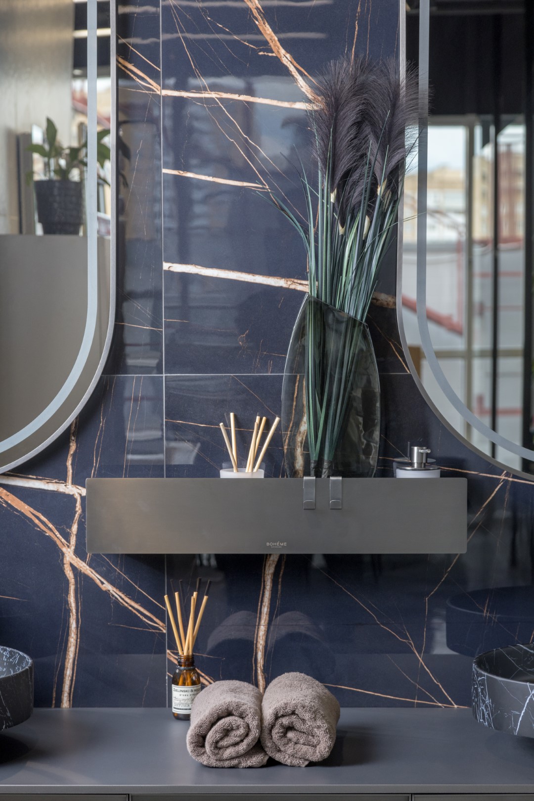 Диспенсер для жидкого мыла boheme space 10966-gm-disp графит