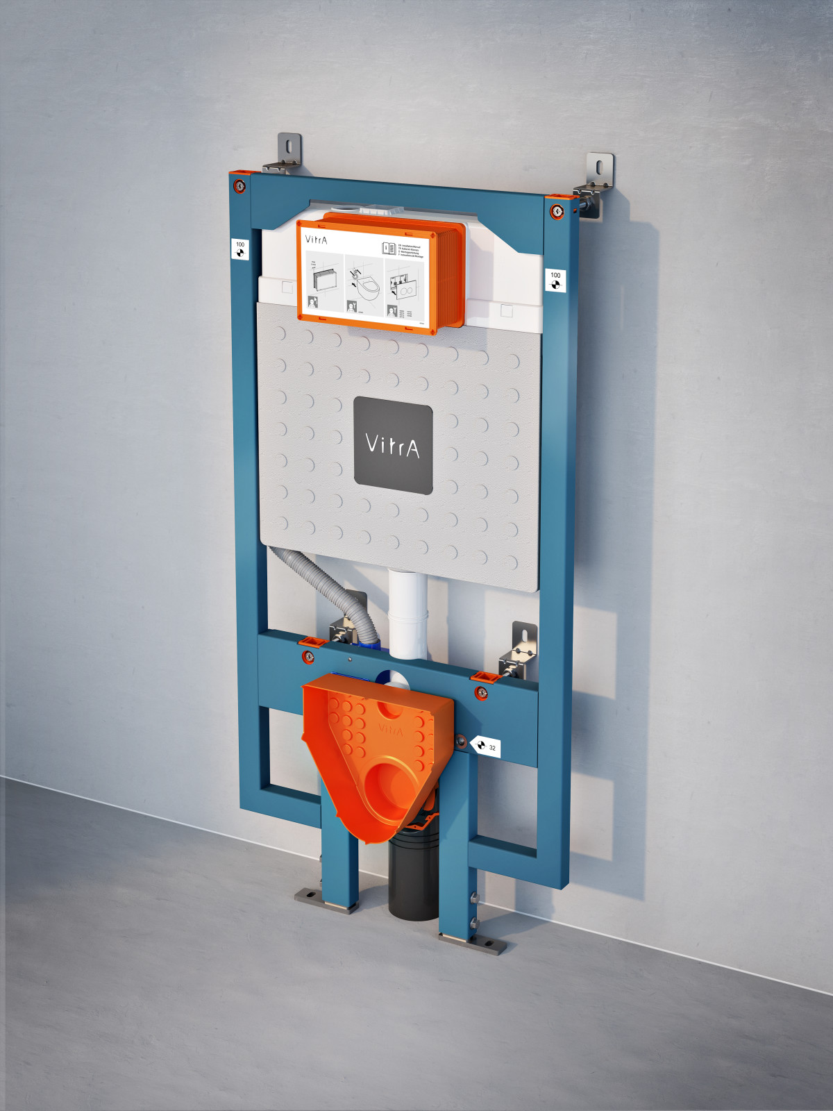 Инсталляция для подвесного унитаза VitrA V8 768-5800-01 без кнопки смыва