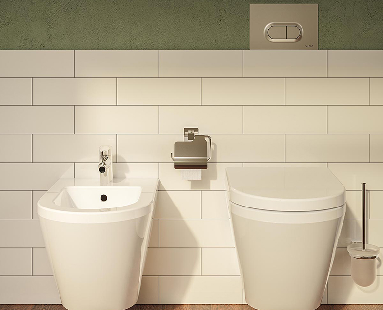 Кнопка смыва vitra loop o, цвет глянцевый хром