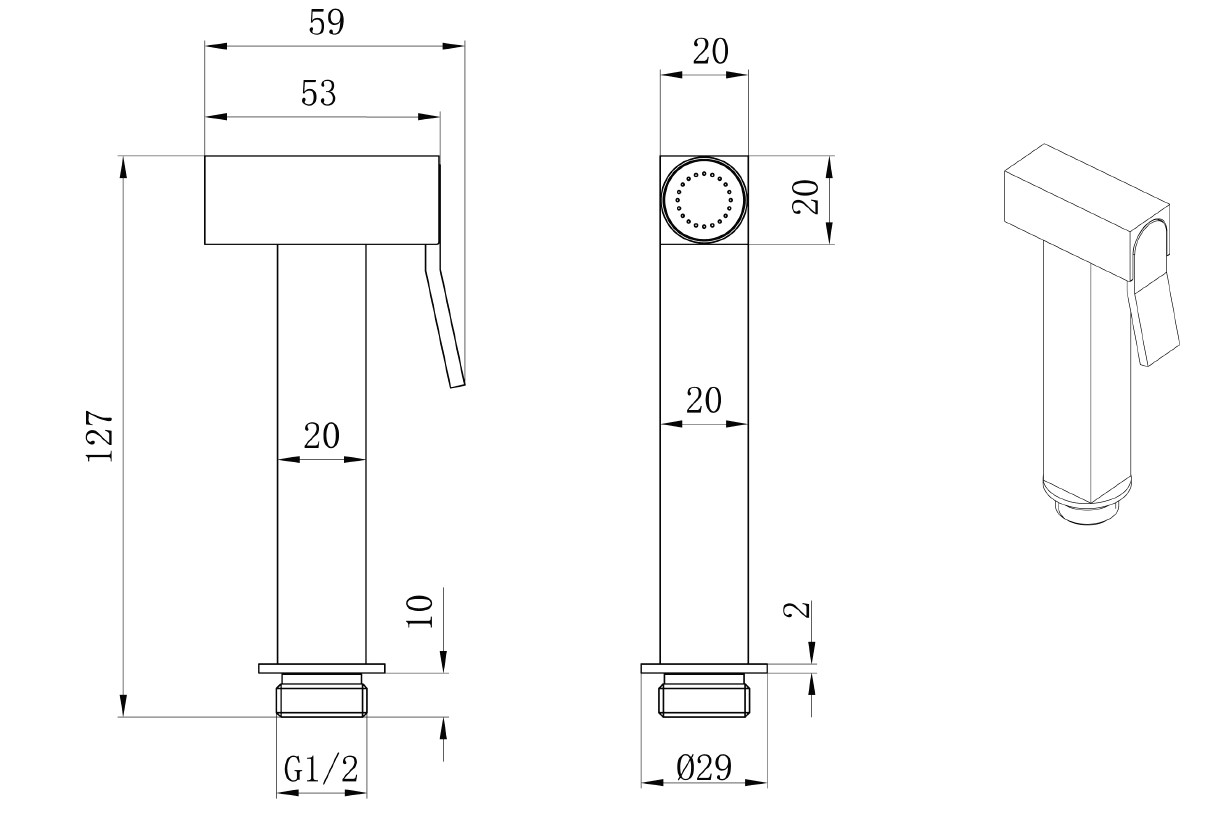 Гигиенический душ allen brau infinity 5.21a05-00 хром