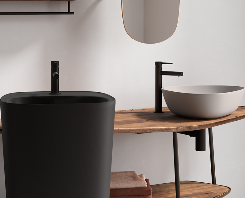 Смеситель origin для раковины, цвет матовый черный