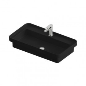 Раковина врезная сверху 155x805x455 черный матовый fuori scala artceram