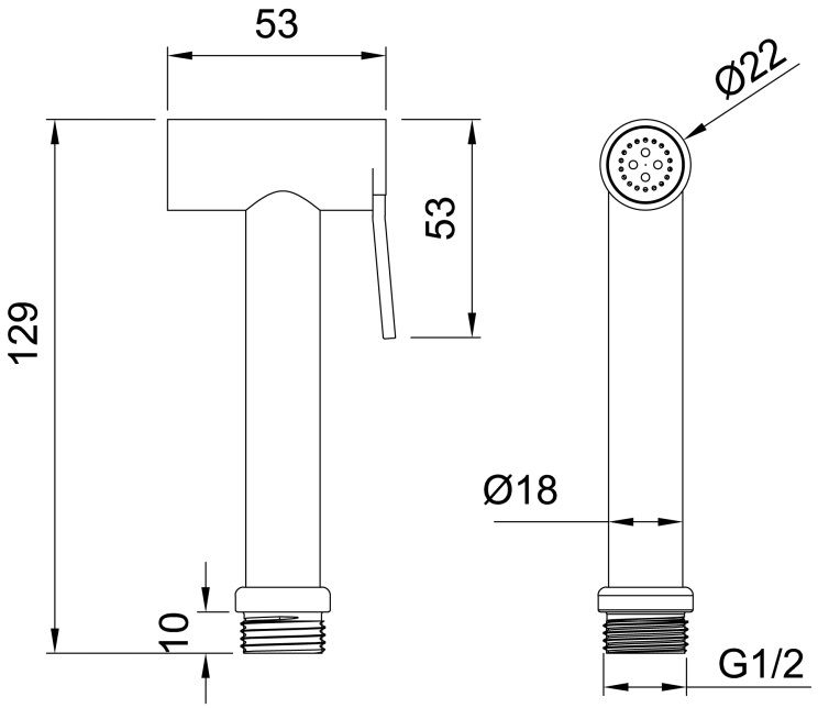 Гигиеническая лейка allen brau priority 5.31028-gb золото