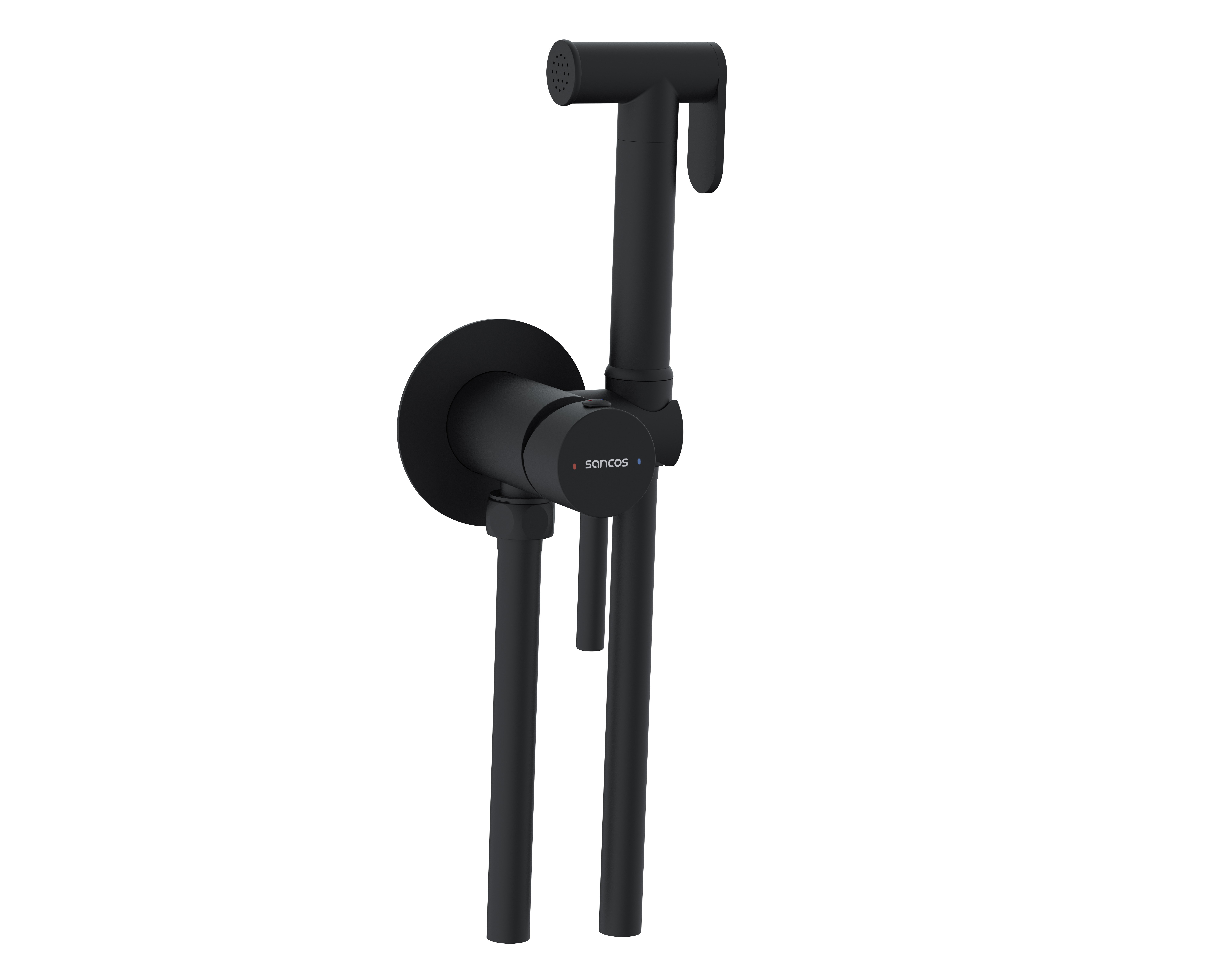 Гигиенический душ sancos start со смесителем, цвет черный матовый, арт. sc1001mb