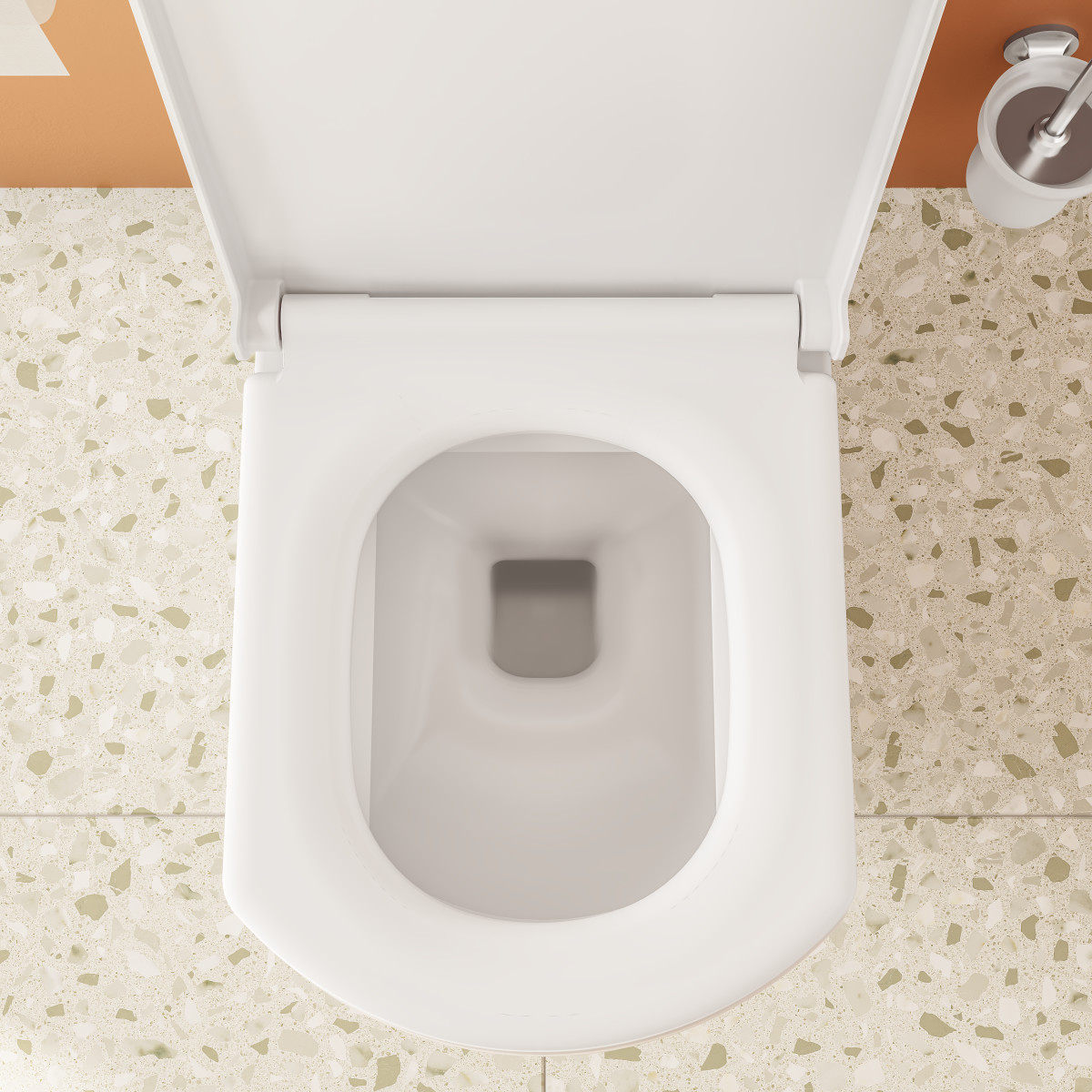 Унитаз-компакт напольный VitrA Serenada 9722B003-7203 с сиденьем микролифт белый санитарный фарфор антибактериальное покрытие Hygiene