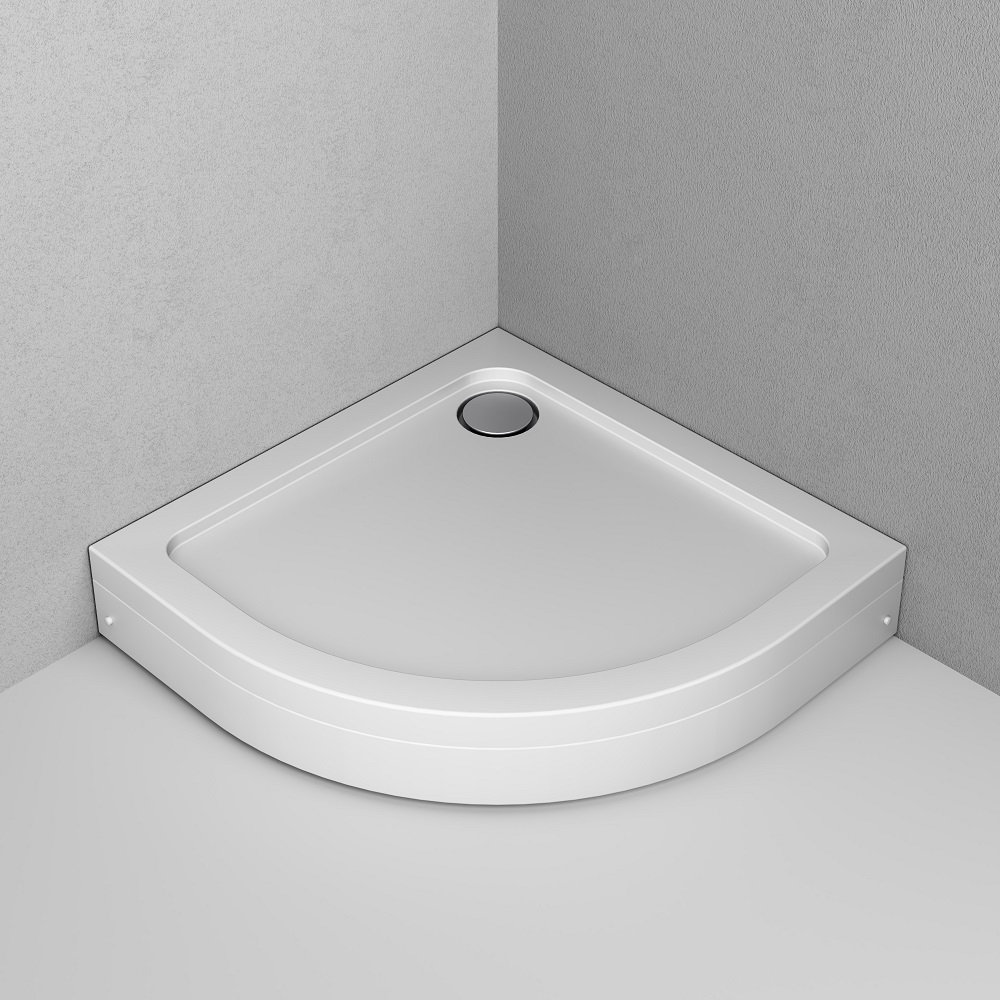 W90T-401-080W Gem душевой поддон 80х80 с сифоном, белый