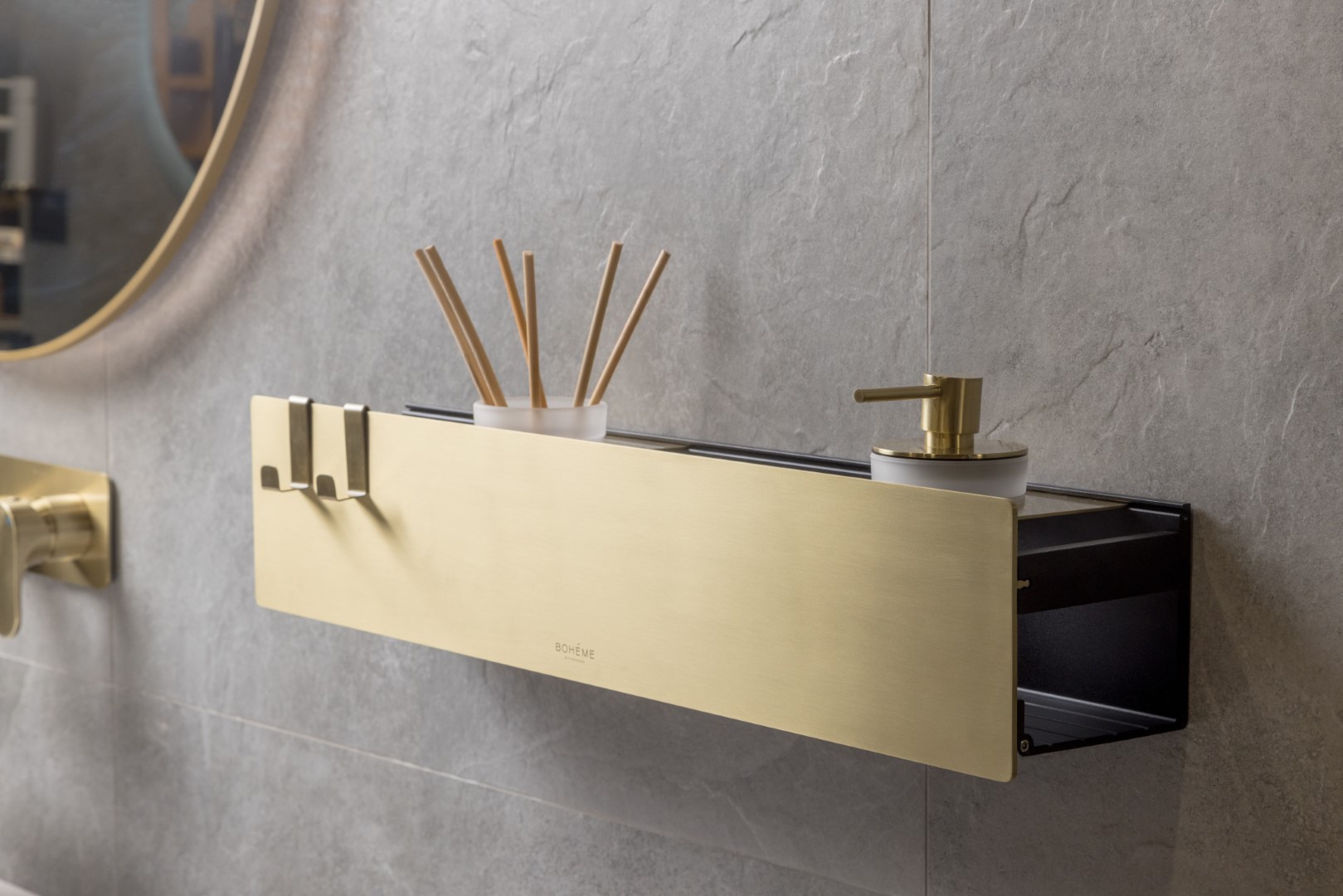 Донный клапан для раковины boheme space 10966-mg-tum, матовое золото