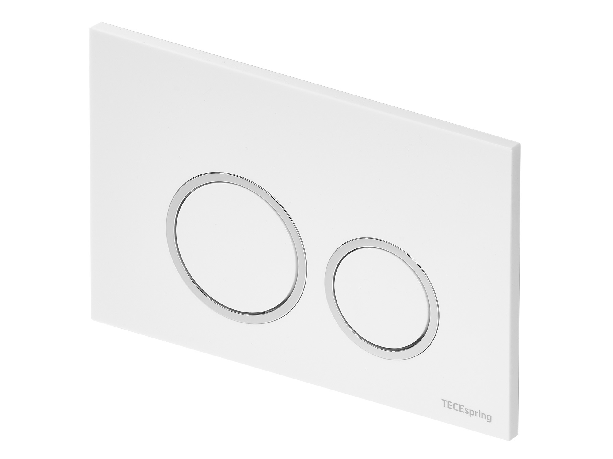 Комплект инсталляции tecespring 4 в 1 с панелью смыва с круглыми кнопками, белый глянцевый