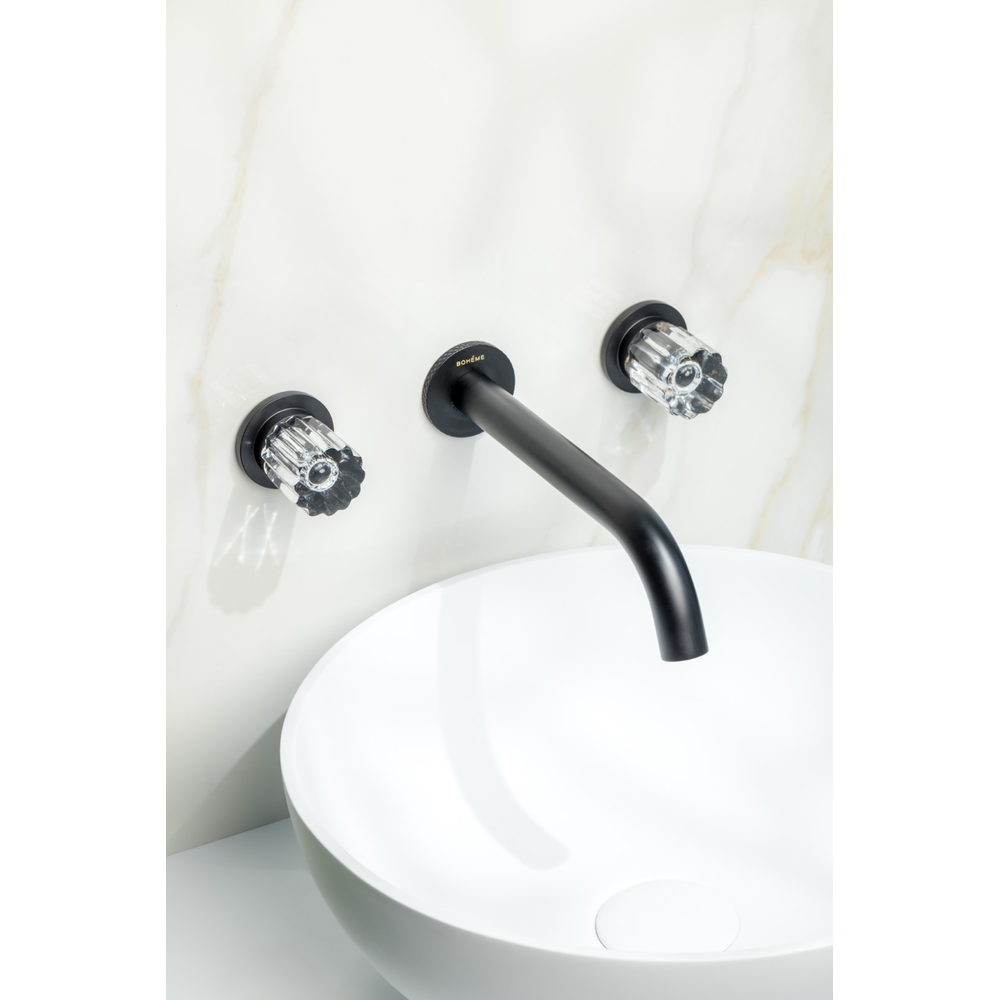 Смеситель из стены ELEGANTE на 3 отв. BLACK