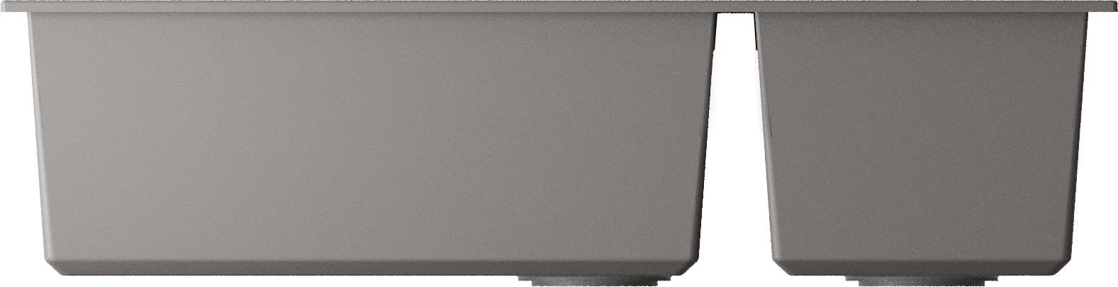 Кухонная мойка omoikiri tedori 85-2-u-gr tetogranit/leningrad grey 850 x 465 x 215