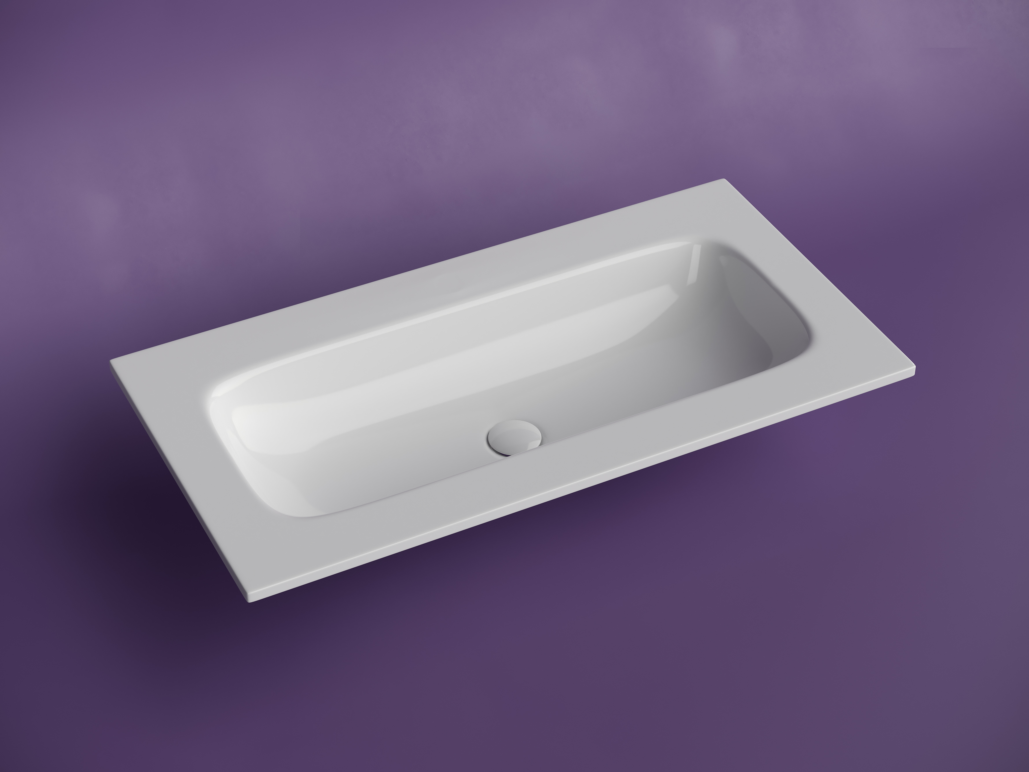 Раковина накладная мебельная grace прямоугольная 910x457x137 без отверстия под смеситель, цвет белый cn7019wx