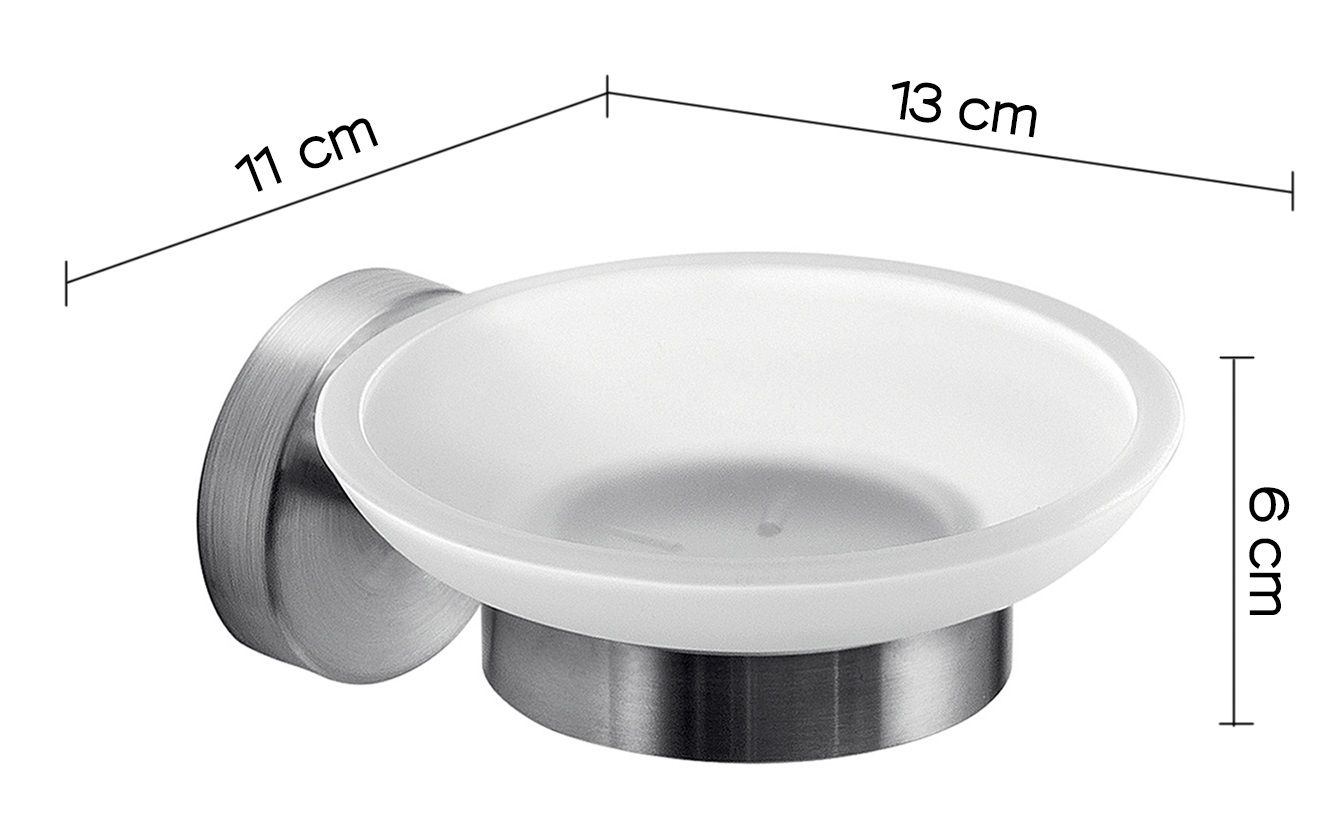 Мыльница настенная project никель брашированный gedy