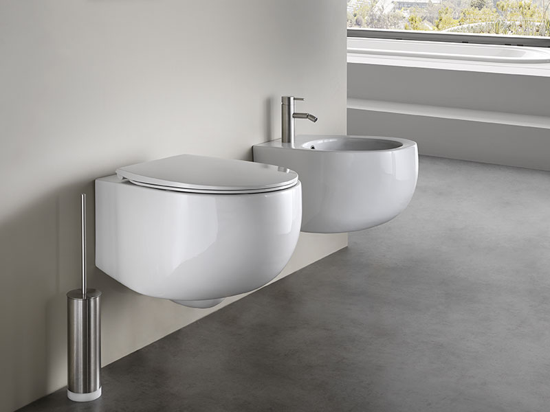 Унитаз подвесной безободковый aet dot 2.0, с креплениями, цвет белый s555t0r0v6100