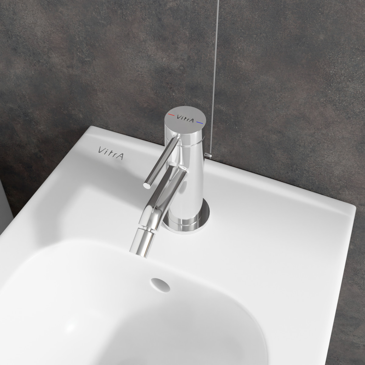 Смеситель для биде VitrA Minimax Round A43536EXP однорычажный хром латунь