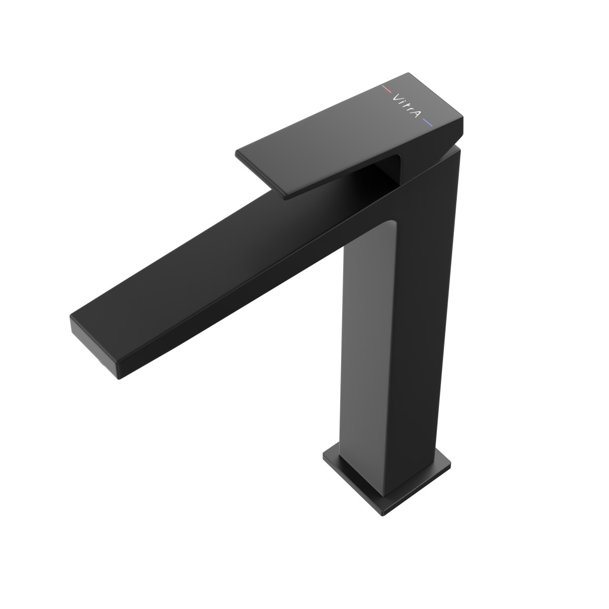 Смеситель для раковины-чаши VitrA Minimax Square A4372436EXP однорычажный матовый черный латунь