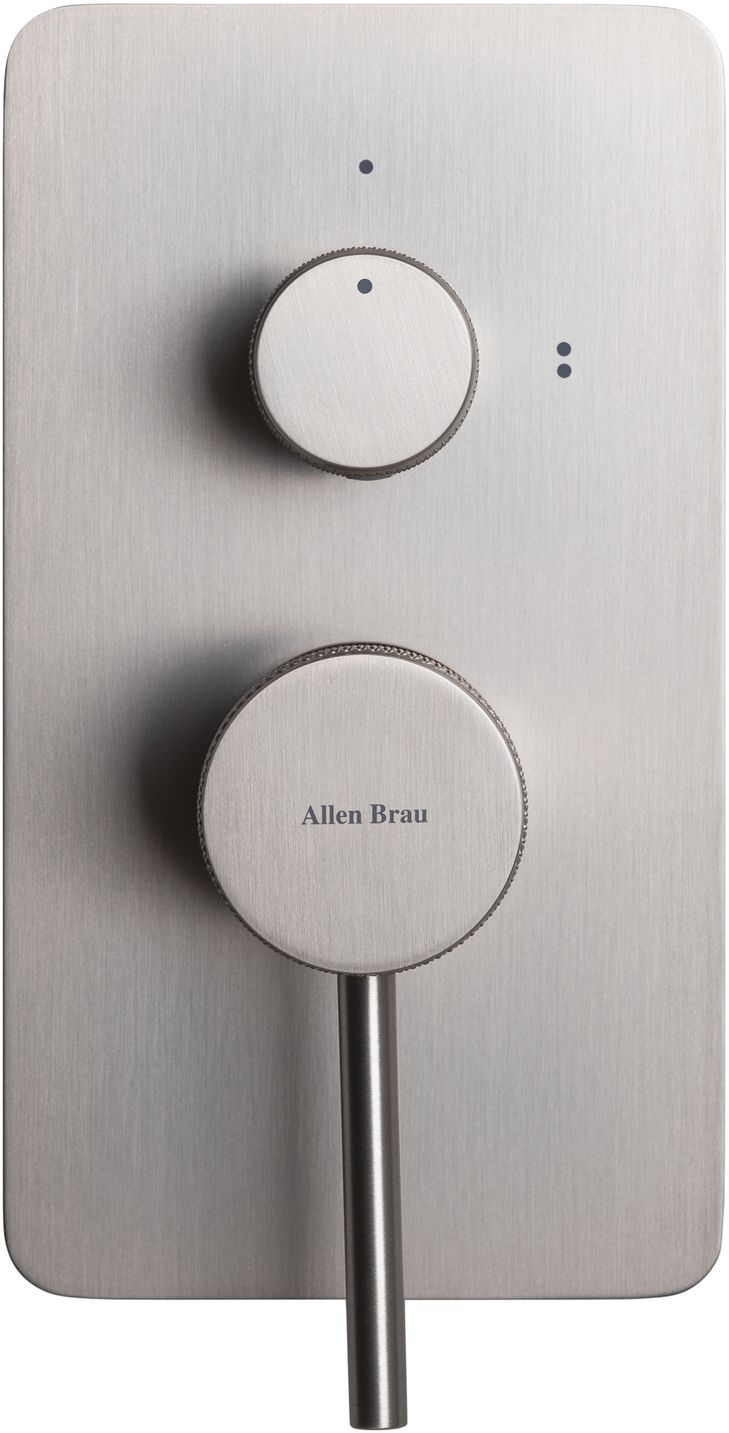 Смеситель для душа Allen Brau Priority X2 5.31011-BN (с внутренней частью, 2 выхода) никель браш