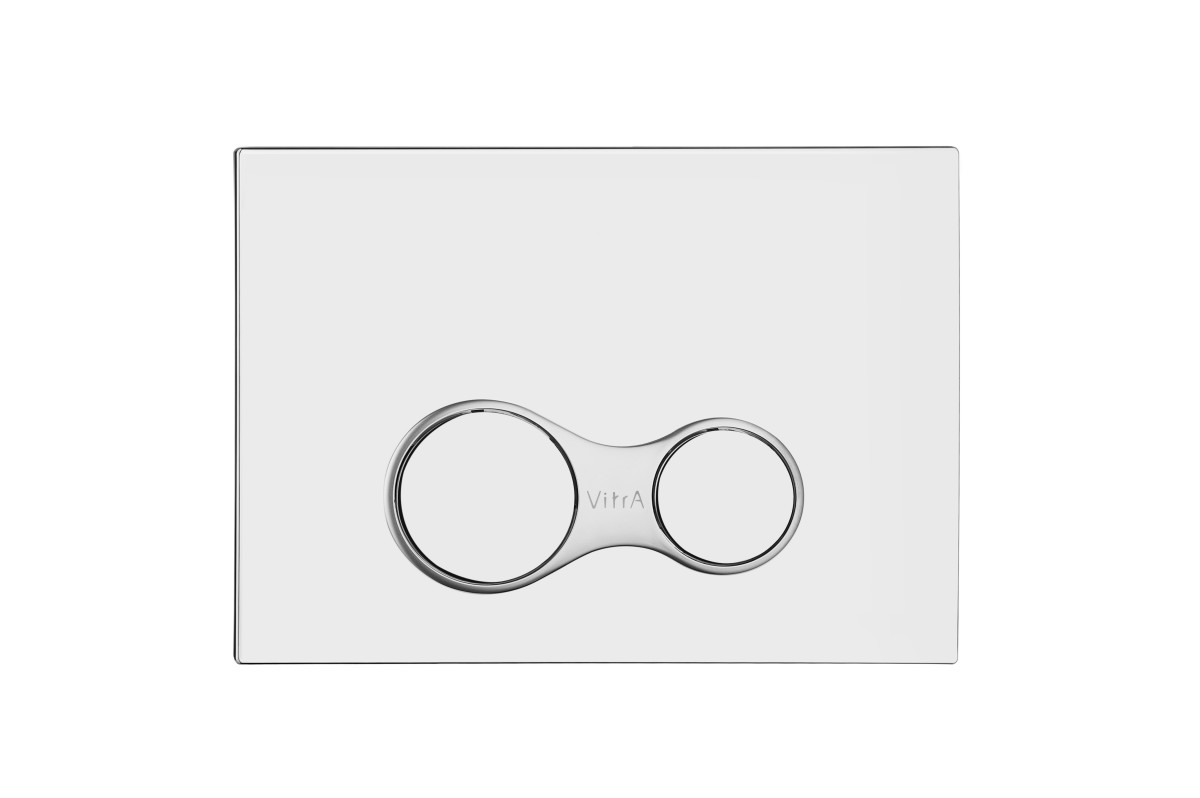 Инсталляция с унитазом VitrA S40 9860B003-7200 комплект 4 в 1 с сиденьем микролифт безободковый цвет клавиши глянцевый хром