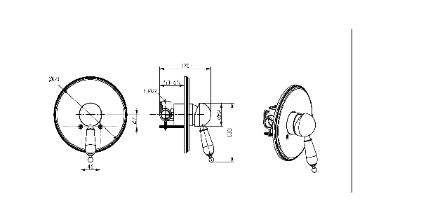 Смеситель встроенный _Комплект