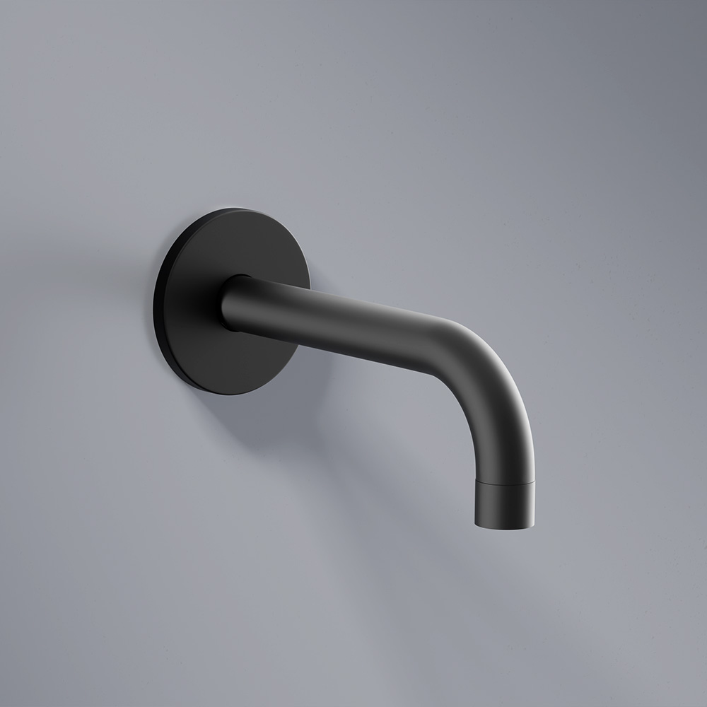 936510300 Scandinavian Pure встраиваемая душевая система  с ванно-душевым смесителем и изливом, чёрн