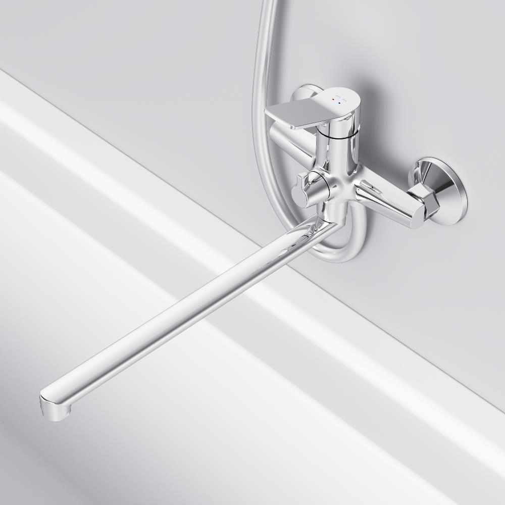 F85A90200 X-Joy, смеситель д/ванны/душа, излив 325 мм, хром