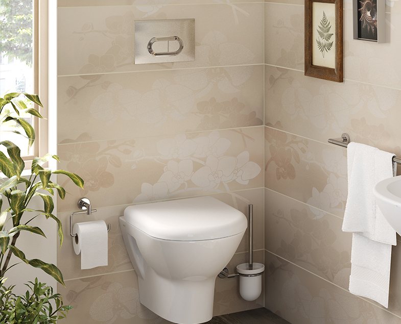 Кнопка смыва vitra loop o, металлическая, цвет нержавеющая сталь