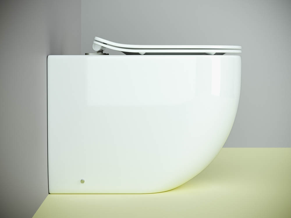 Напольный приставной унитаз Метрополь (Metropol) Безободковый (Rimless) CN4004