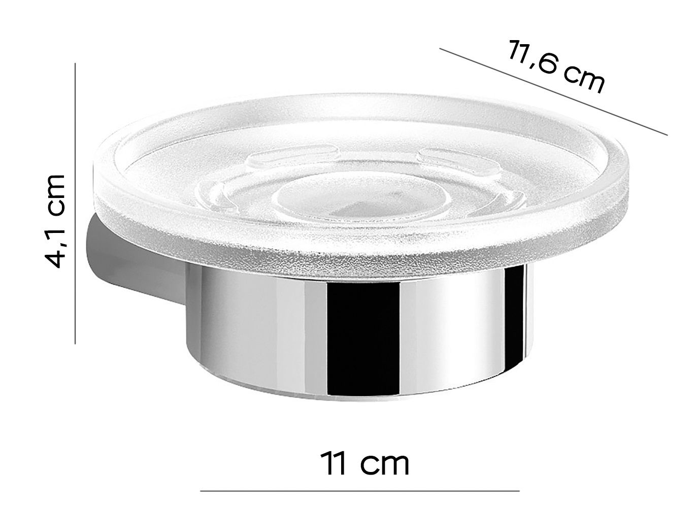 Мыльница настенная azzorre хром gedy