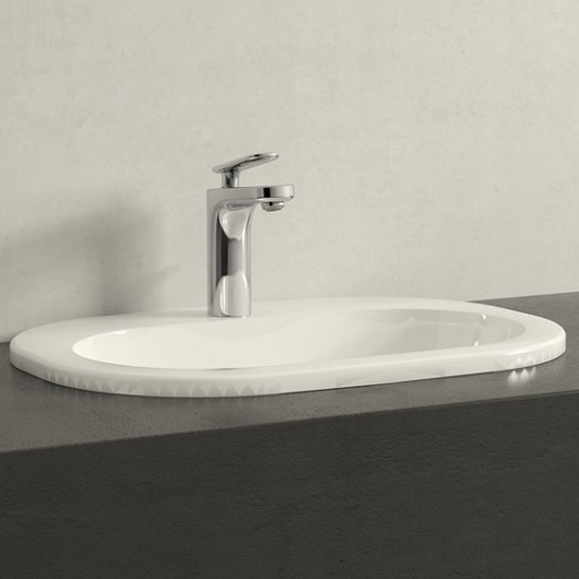 Раковина врезная сверху o.novo 560x405 белый глянцевый villeroy&boch