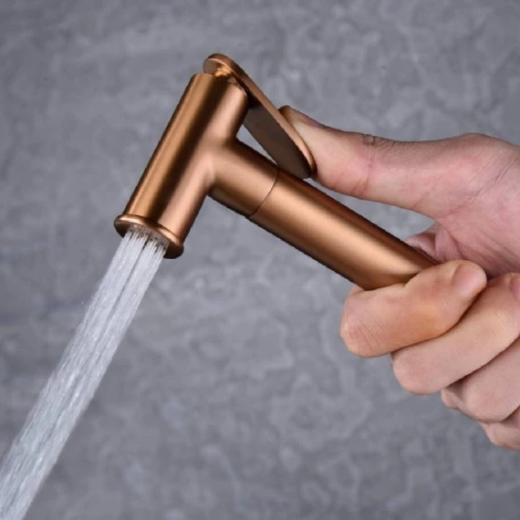 Гигиенический душ со смесителем и скрытой частью imex munich rdm001/orc brushed rose gold pvd