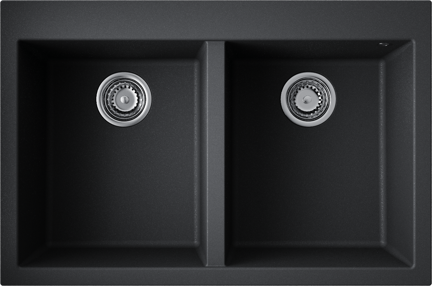 Кухонная мойка omoikiri bosen 80-2-bl tetogranit/черный 800 x 530 x 200