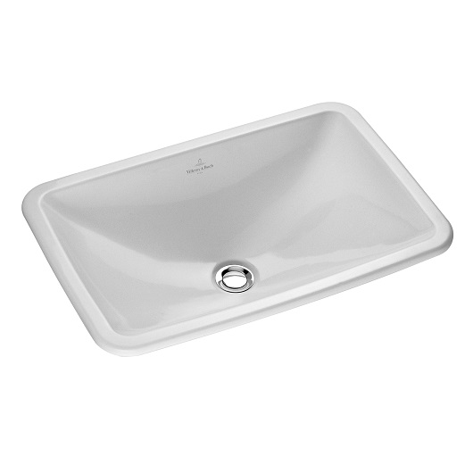 Раковина врезная сверху loop&friends 600x405x170 белый глянцевый villeroy&boch