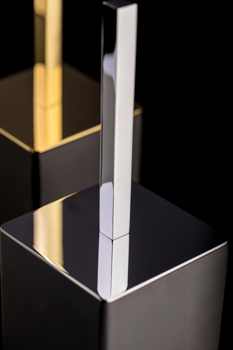 Ершик для унитаза boheme, черный, коллекция "ы", арт. 10949-b-cr