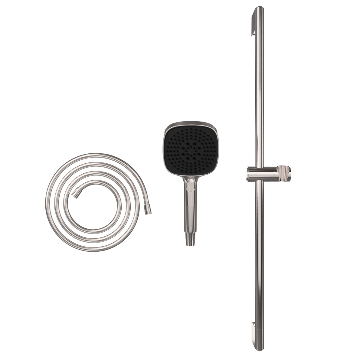 Душевая стойка VitrA Core Square A4591734EXP с ручным душем без смесителя брашированный никель