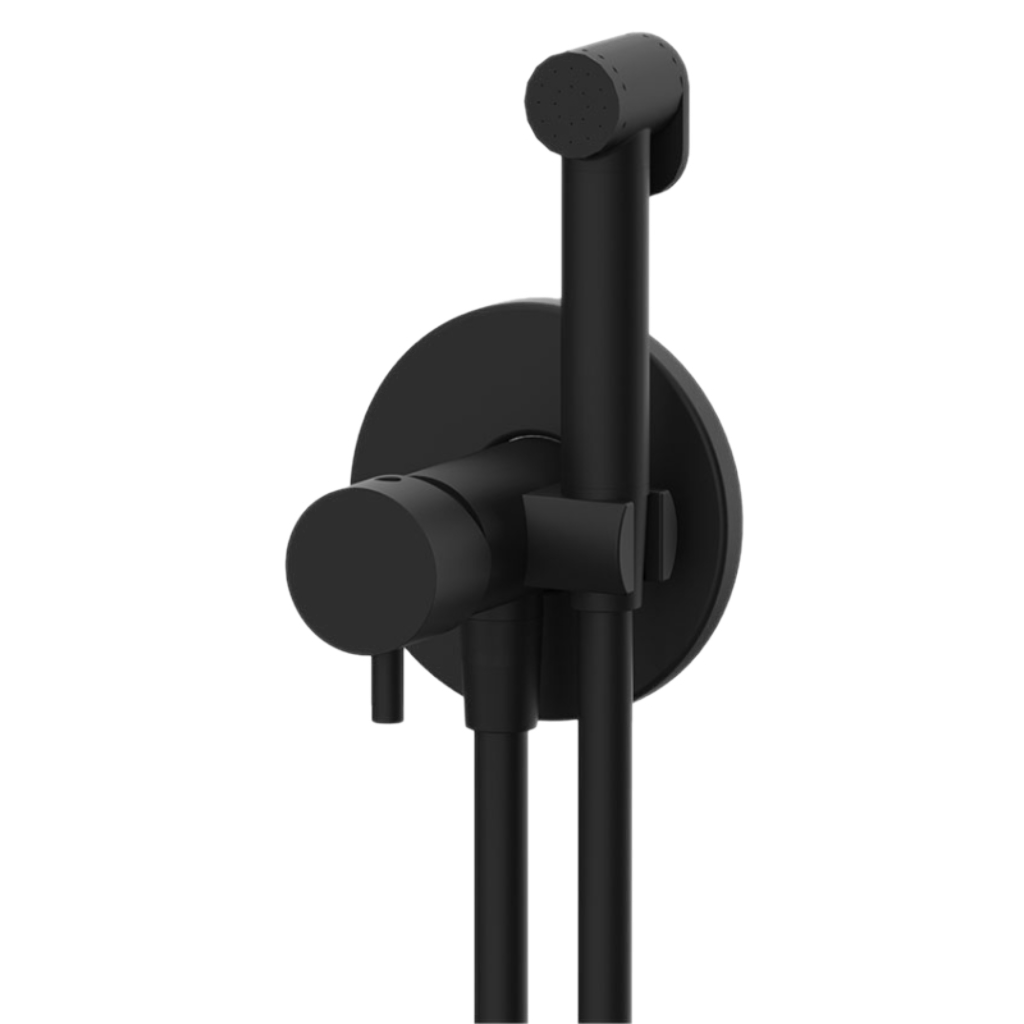 Гигиенический душ со смесителем daniel tokyo tk645c254dc15, чёрный матовый
