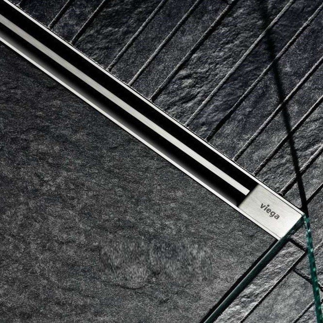 VIEGA Advantix VARIO 761974 - Планка для отделки плиткой 1232 мм (нержавеющая сталь матовая)