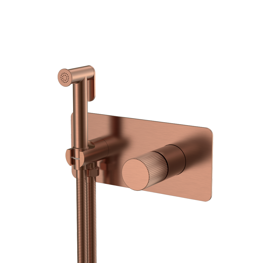 Смеситель гигиенический STICK COPPER BRUSHED ручка LINEA