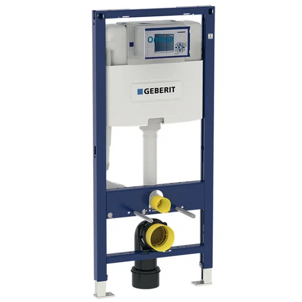 111.060.00.2 инсталляция geberit duofix для подвесного унитаза, 112 см, со смывным бачком скрытого монтажа omega 12 см